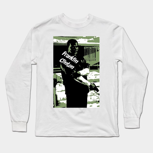 Franklin Clinton (pop art) Long Sleeve T-Shirt by d1a2n3i4l5